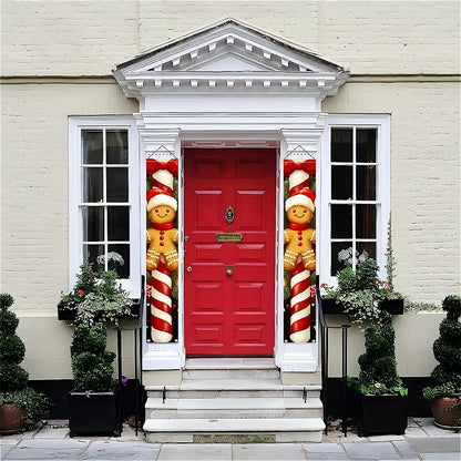 Christmas Hanging Door Banner Merry Christmas Decoration for Home 2025 Xmas Door Decor Navidad Notal Noel Ornament New Year 2026