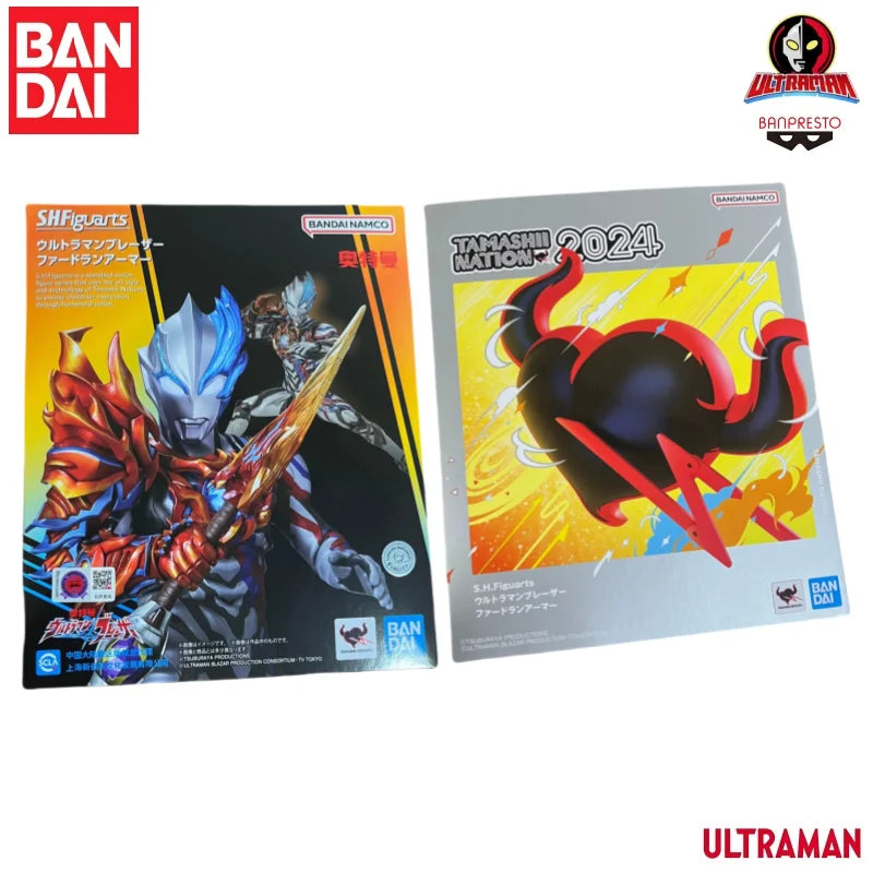 Bandai Original In Stock S H Figuarts Ultraman Ultraman Belial Ultraman Zero Ultraman Blazar Action Figure Garage Brand NewBoxed