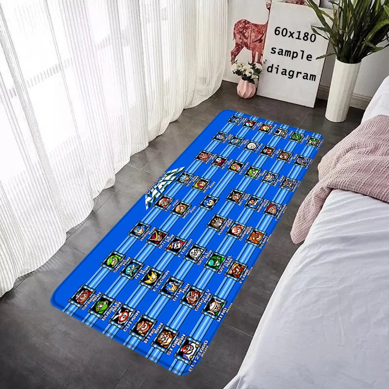 Interior Floor Mat Doormat Mega Man X8 Rockman Non-slip Foot Rug for Entryway Kitchen Carpet Bedroom Bedside Mats Home Decor