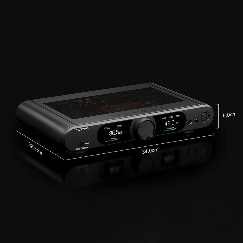 TOPPING DX9 Discrete 16-Element PSRM Fully Balanced Decoder & Headphone Amp Combo LDAC Wireless Available with Remote Control