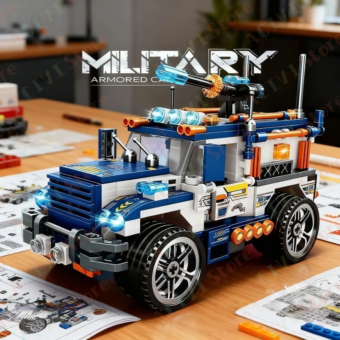 2026 New Aircraft Carrier DF Missile Launcher Army Boat Plane Model Warships Military Tank Building Blocks for Boys Bricks Toys