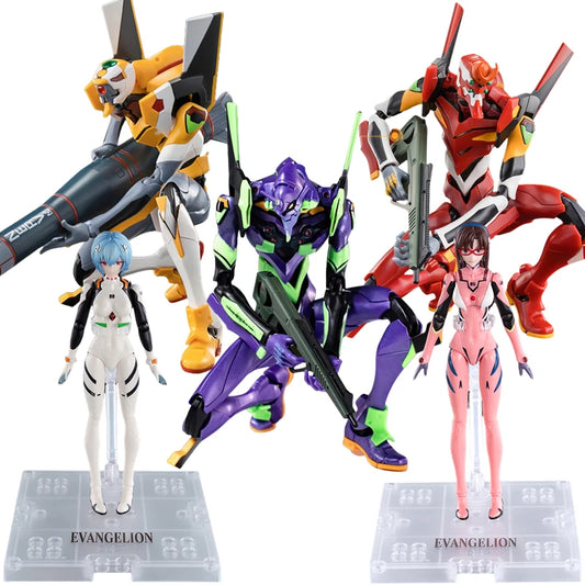 BLOKEES Original EVA NEON GENESIS EVANGELION EVANGELION-01 012 EVA00 Mari Rei TV Version Assembled Action Figure Model Toys Gift