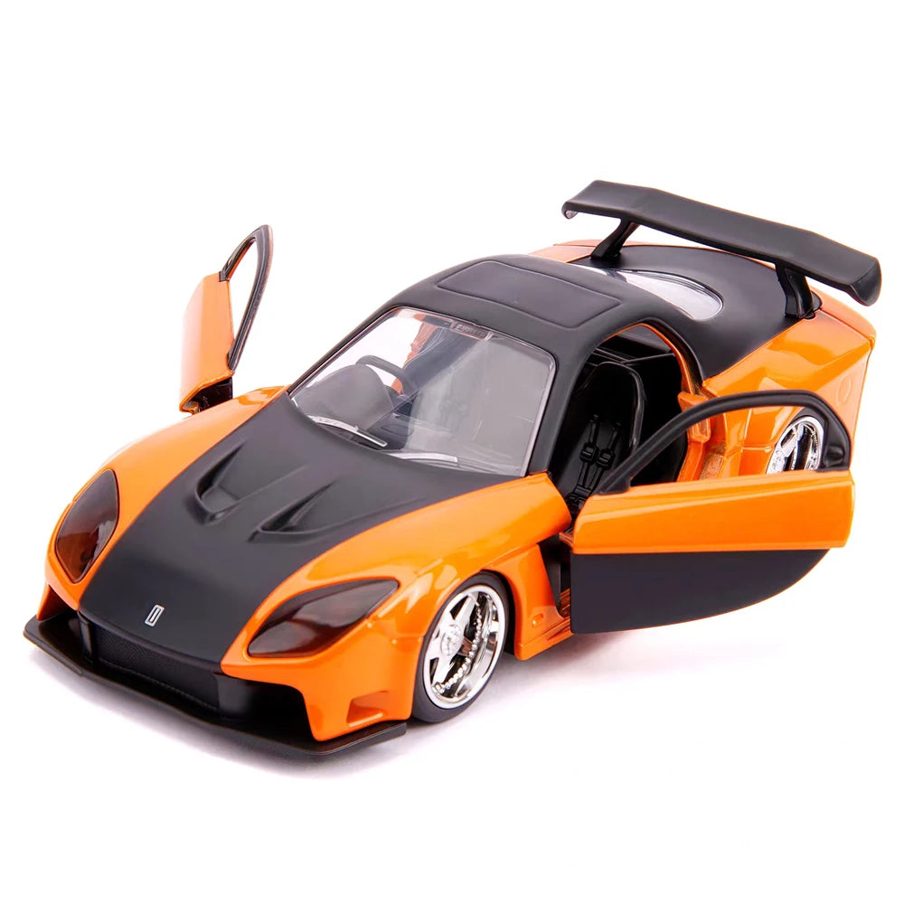 In Stock JADA 1:32 Fast & Furious 1997 Mazda RX-7 Han's Ride Alloy Die-cast Car Model Original Box Gifts Collecting hobbies