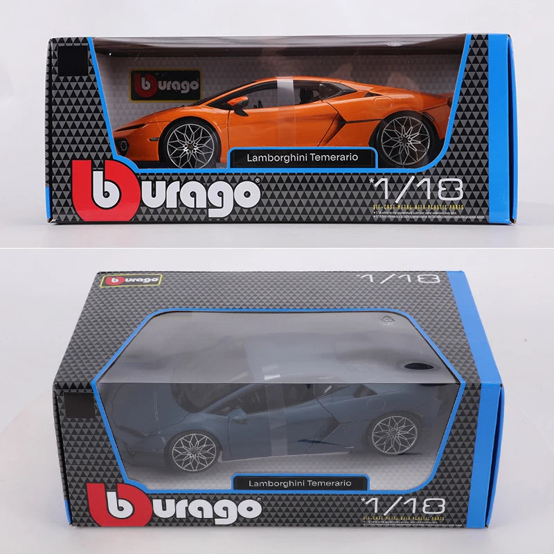 Burago 1:18 Lamborghini Temerario Alloy Model Car