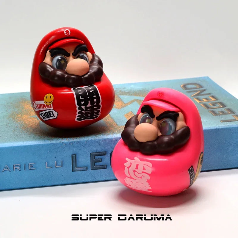 Super Mario, Non Tumbler, Mario, Super Damo, Egg Blind Box, Get Rich, Love, and Luck, Car Desktop Decoration