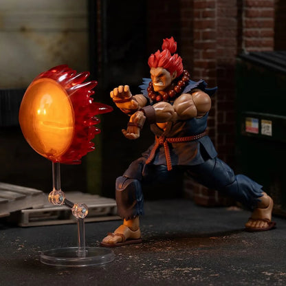 JADA Action Figure Street Fighter Collectible Figures: Akuma Balrog M.Bison Ken Guile Dhalsim ChunLi | Limited Edition ~15-17 CM