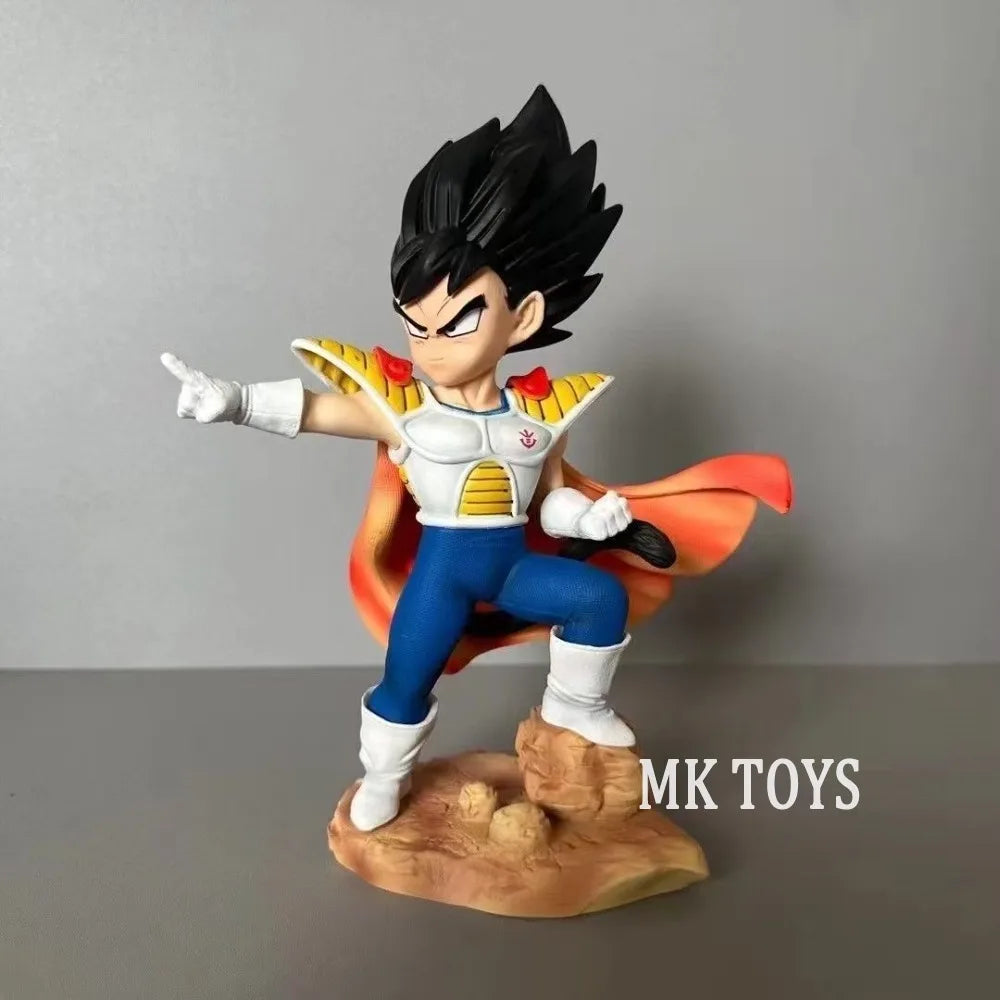 22cm/8.33in Anime Dragon Ball Z Figure Cloak Vegeta Action Figures Pvc Statue Desktop Ornamen Collection Model Toys Gifts