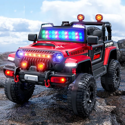 1-6-Year-Old Children's Four-Wheel Drive Electric Remote Control For Seated Off-Road Vehicles With Swing, Music And Light