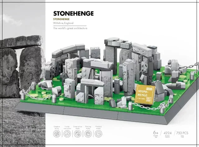 MOC World Famous Architecture Edifice Opera House Building Blocks Villa Savoye Bridge Tower Toy Children Birthday Christmas Gift