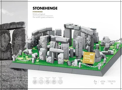 MOC World Famous Architecture Edifice Opera House Building Blocks Villa Savoye Bridge Tower Toy Children Birthday Christmas Gift