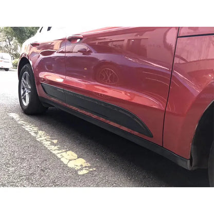 Car Door Protection For Porsche Macan Carbon Fiber Door Plate Cover Body Kit trim Add On style 2014 2015 2016 2017 2018 2020