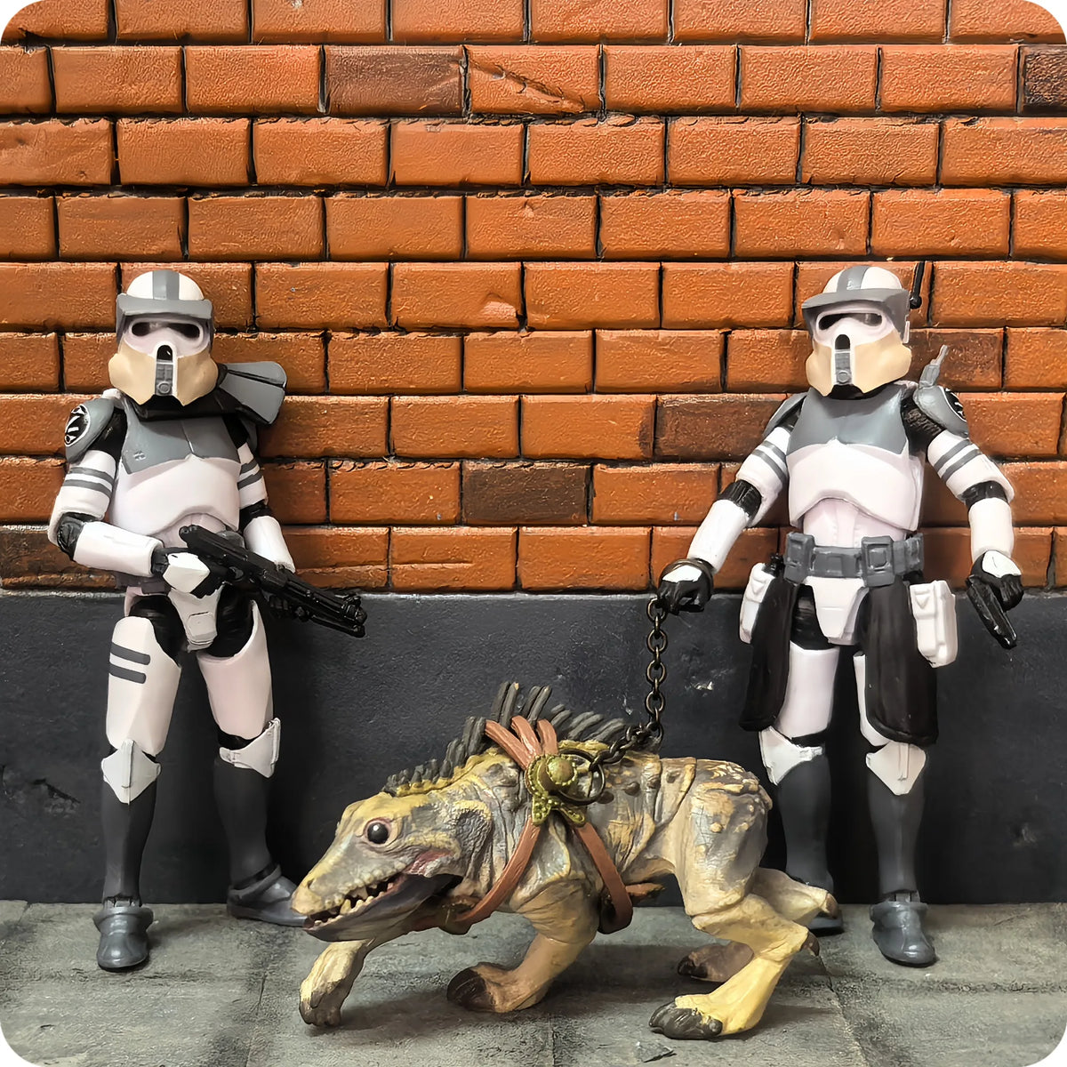 Star Wars 3.75 Inch Trooper 1/18 Shock Coruscant Guard Kamino Clone Sergeant Hound Fox Action Figure Toys Model Loose