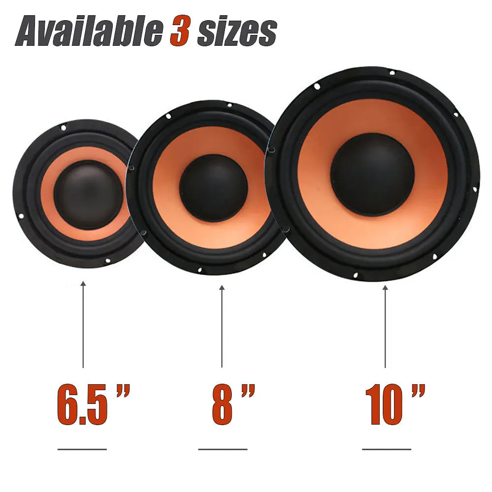 1 Pc Car Bass Woofer Speaker 6.5/8/10 Inch High Powered Subwoofer with 350W/600W/850W Max Power 4 Ohm for Car Stereo Refit