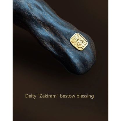 Sinking Incense Pendant Deity "Zakiram" God of Wealth Pendant High-end Faith Cultural Play Ornament Natural Fragrance