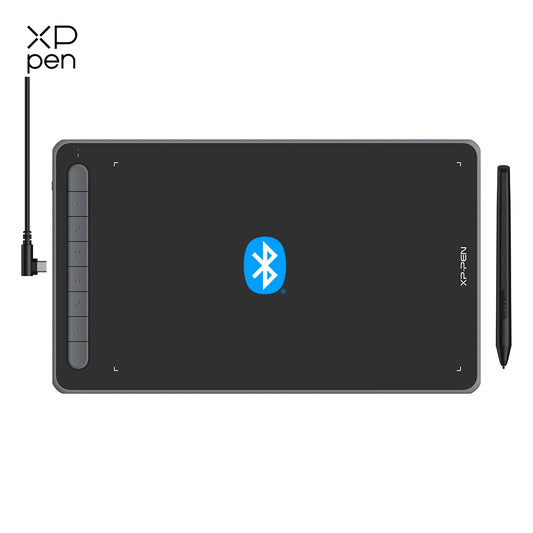 XPPen Deco LW Graphic Digital Tablet Drawing Pen Tablet Wireless Bluetooth V5.0 Tilt Supported Battery-free Stylus 8192 Levels