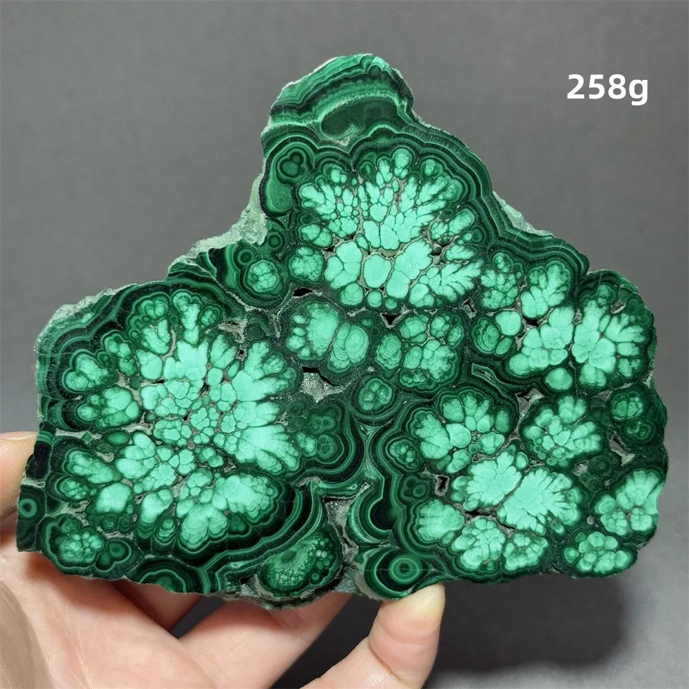 5A+ Natural Malachite Mineral Raw Stone Slice Home Office Feng Shui Decoration Therapy Spiritual Meditation Gem