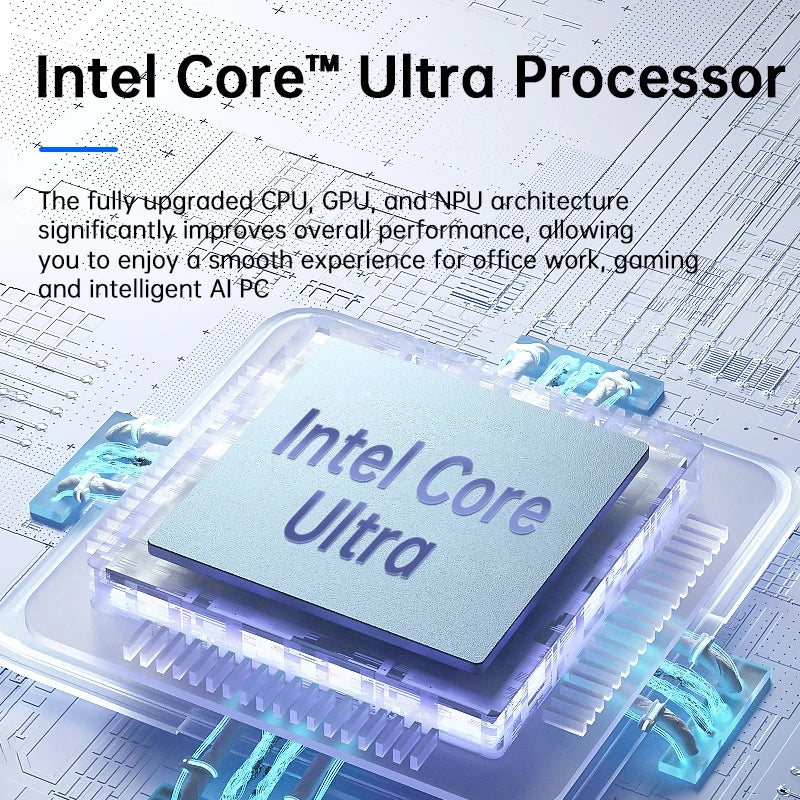 SZBOX Intel Core Ultra 9 285H ES Mini PC Gaming Computer DDR5 PCIe 4.0 SSD Dual LAN WiFi 6E BT5.3 HDMI 2.1 Mini Computer