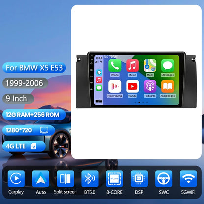 Android 16 Carplay Auto 2K Screen Car Radio Multimedia Player For BMW M5 E39 1995-2006 E53 X5 M5 2din Autoradio Stereo Head Unit