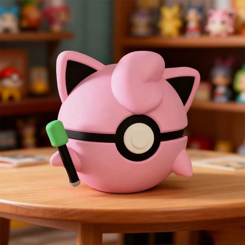 Pokemon Pokeball Figurine Pikachu Anime Character 3D Model Desktop Ornament Cartoon Collectible Decoration Perfect Gift for Fans