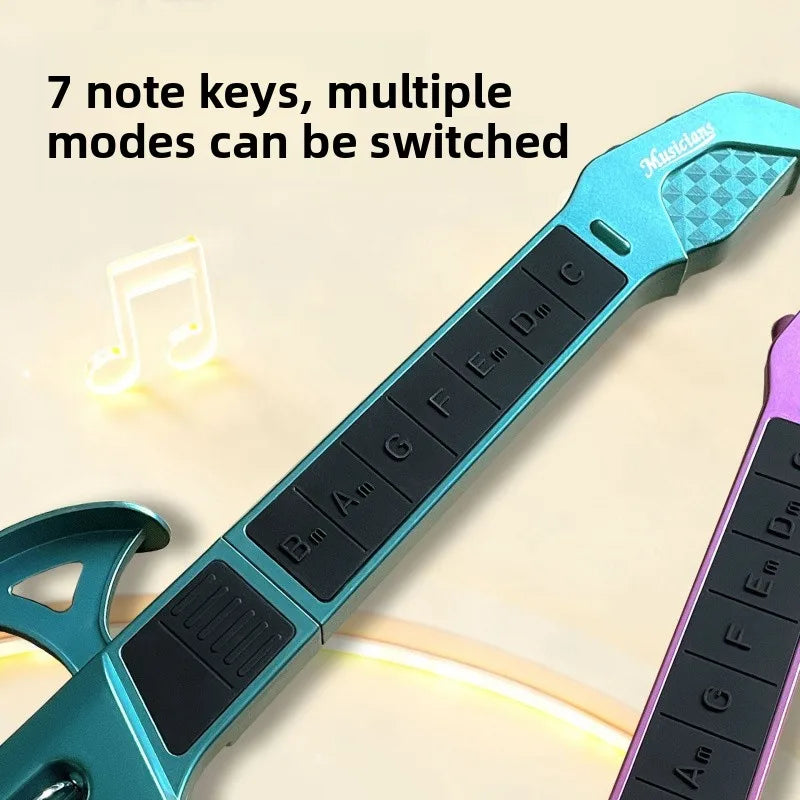Smart Stringless Guitar Automatic Transmission Foldable Music Enlightenment Instrument Kid Musical Toy For Beginner Entry Level