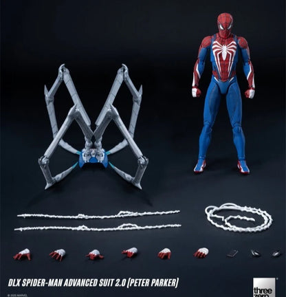 Pre-Order Threezero DLX Spider-Man Advanced Suit 2.0 1/12 Scale Articulated Figure - Marvel Recommended, Advanced Joints
