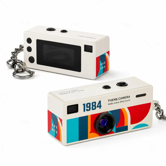 New Portable Mini Thumb Camera Keychain Camcorder 1080p Video Recorder with Memory Card Support and Built-in Flash for Events