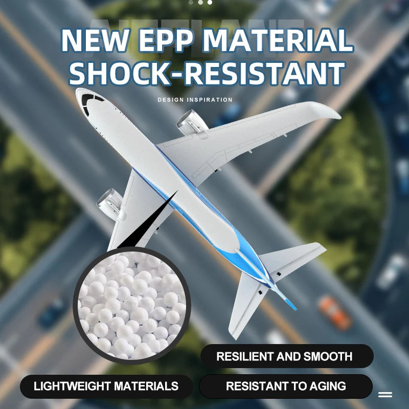 BM30 787 3CH RC Airplane 2.4G Remote Control Glider Intelligent Gyroscope EPP Foam Aircraft Plane Model Toys for Adults BM29