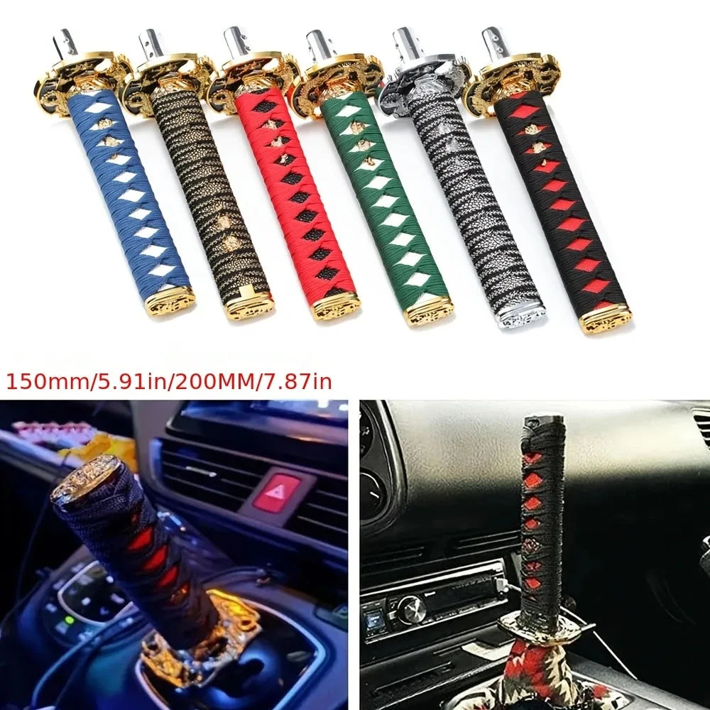 Universal Car Katana Gear Lever Knob Gear Shift Knob - JDM Racing Style Aluminum Alloy Shifter for Manual Transmission