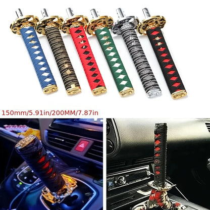 Universal Car Katana Gear Lever Knob Gear Shift Knob - JDM Racing Style Aluminum Alloy Shifter for Manual Transmission