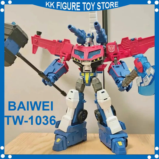 BAIWEI Transformation TW-1036 TW1036 Animated 08 RepairTeam Captain OP Fire Truck Action Figure Model Doll Christmas Gift