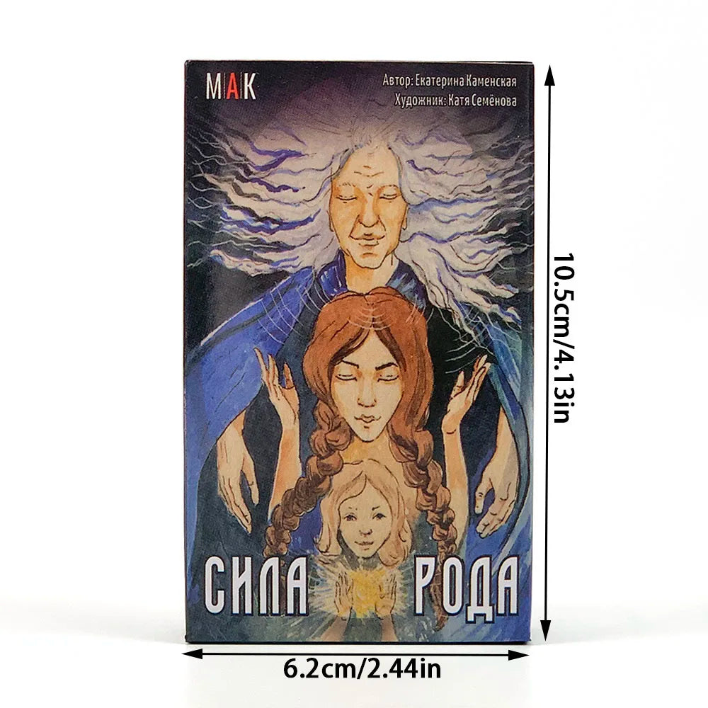 Russian Tarot: Chпa Poдa Tapo Tarot Cards Deck Fate Divination Board Game With Paper Multiplayer Interactive Cards Game