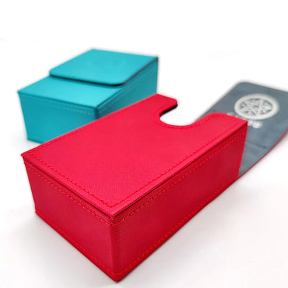 Minimalist Portable Pu Material Card Storage Box Water Proof Dust Proof For Board Game Cards And Collectible Sets