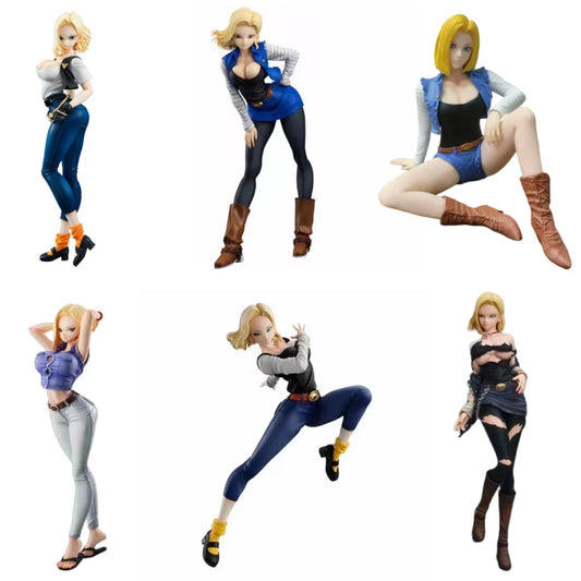 Dragon Ball GEM Anime Figures Bulma Lunch Videl Android 18 Sexy Beauty Girl Manga Statue PVC Action Figurine Model Toys Decor