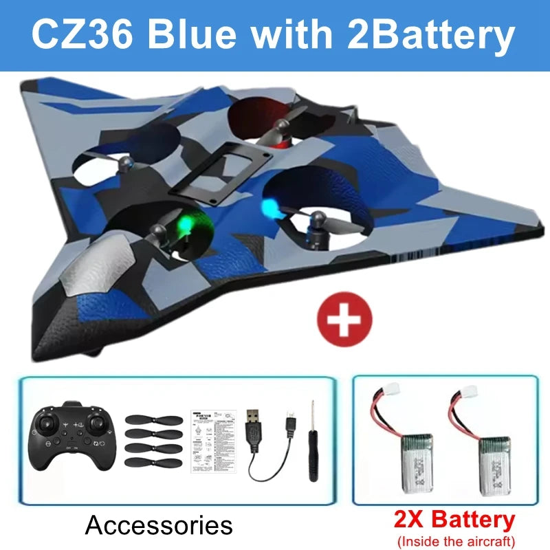 Oike RC Aircraft Foam Stunt Glider Electric Fighter Remote Control Airplane Helicopter 2.4G Radio Fall Resistant Plane Toy Gifts