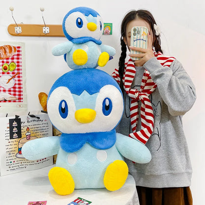 Big Size Kawaii Piplup Plush Toy Pokemon Penguin Stuffed Anime Doll Very Soft Cuddly Plushie Birthday Gifts For Fans