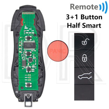 Great ID49 PCF7945P 315/433/434MHz No Keyless/Keyless Go Car Remote Key DIY Parts For Porsche Macan Panamera Cayenne