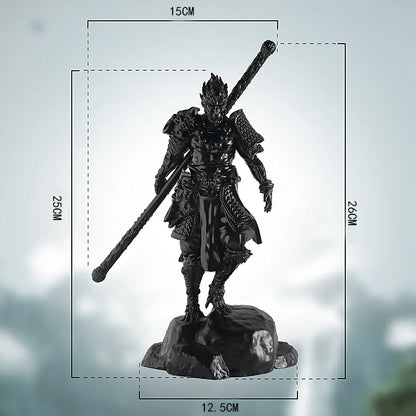 Monkey King Miniature Resin Figurines Sun Wukong Statue Sculpture Crafts Office Desktop Ornament Home Table Car Decor Gifts