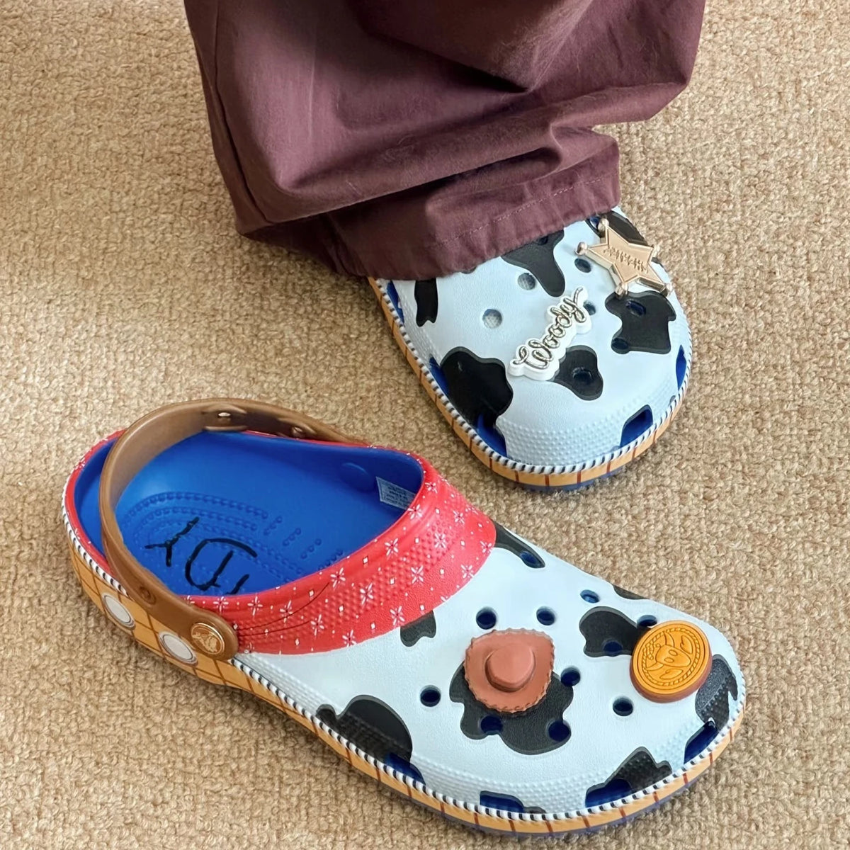 Classic Clogs with Accessories Sandals Cosplay Shoes Anime Peripheral Accessory