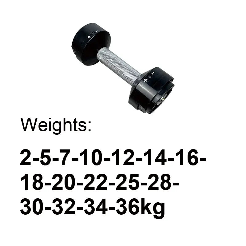 Adjustable Dumbbell Handle 4kg Increase 5LB Increase and 2kg Increase Selector