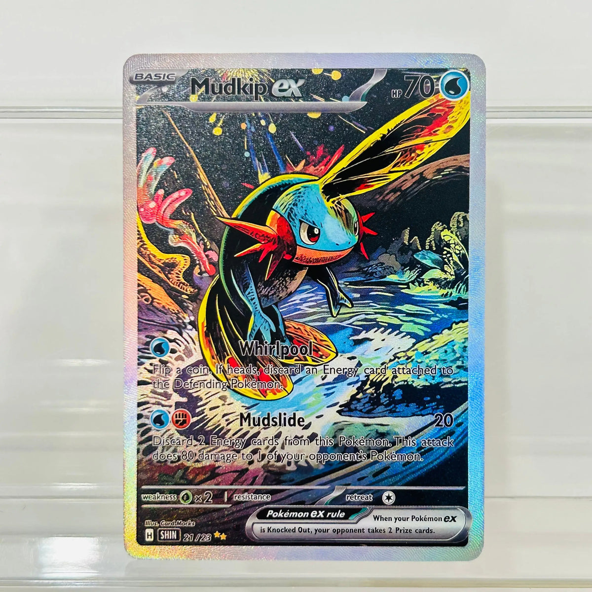 Shining Charizard 17/23 EN Version DIY Holographic Foil Texture Card, Perfect Condition Premium Anime Collection Card