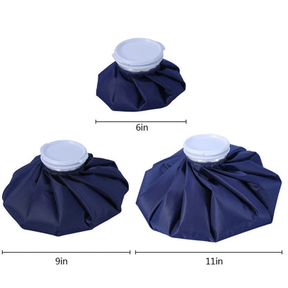 Reusable Ice Pack Hot Cold Therapy Bag, 6/9/11 Inch Waterproof Ice Bag for Injuries, Pain Relief, Fever, Muscle Aches, Sports Re