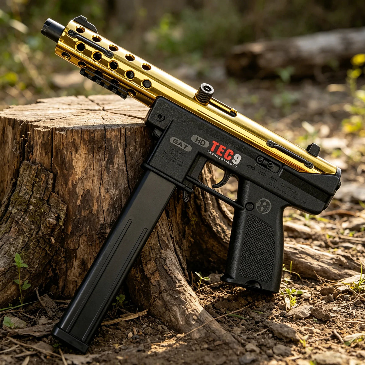 High-performance TEC-9 Gel Ball Toy Gun Orbeez Launcher, Modular Battery, Electric Pre-loading Magazine, No Bullets