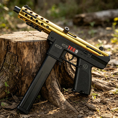 High-performance TEC-9 Gel Ball Toy Gun Orbeez Launcher, Modular Battery, Electric Pre-loading Magazine, No Bullets
