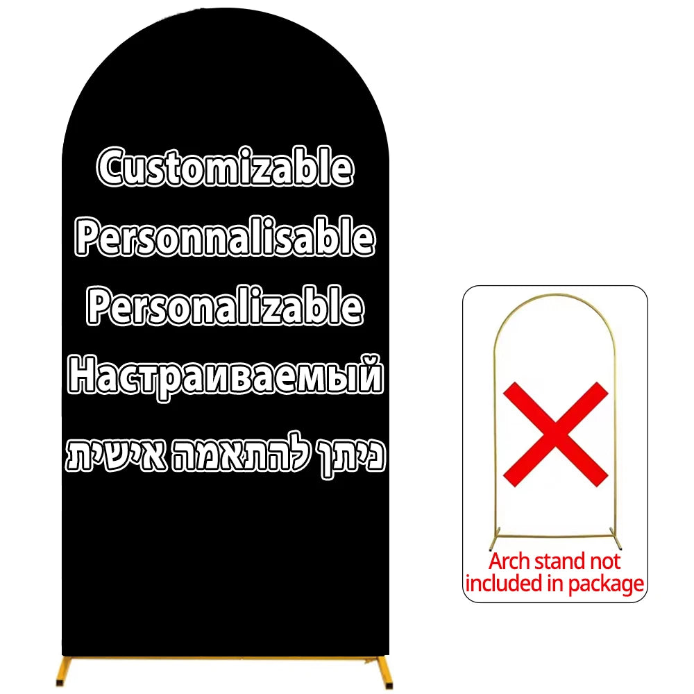 Winnie the Pooh Themed Arched Backdrop Cover Children's Birthday Party Supplies Baby Shower Arrangement Double Sided Printing