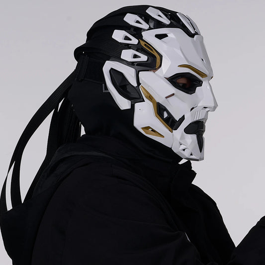 JAUPTO Punk Witcher Mask Halloween Costume Prop Face Mask for Parties Quality Assurance Cosplay Accessory