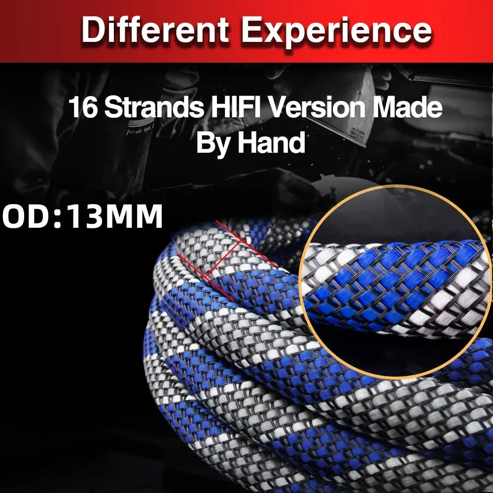2 to 4 Banana Speaker Cable Hifi Audio Cable High End Audio Amplifier One Pair Copper Jack Ofc Speaker Cable Banana Plug Cable