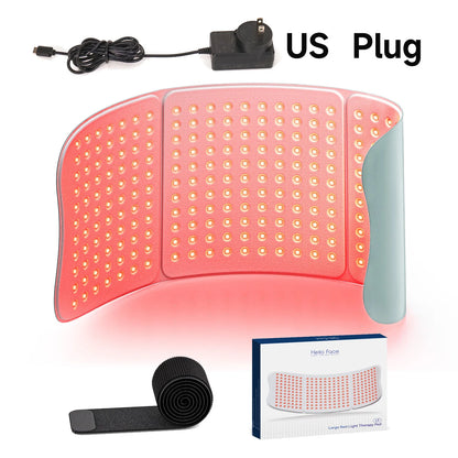 510K/CE Red Light Therapy Pad 660nm 850nm for Body Pain Relief, Large 30x12inch Mat with Timer - Hello Face L7 Tri-Chip