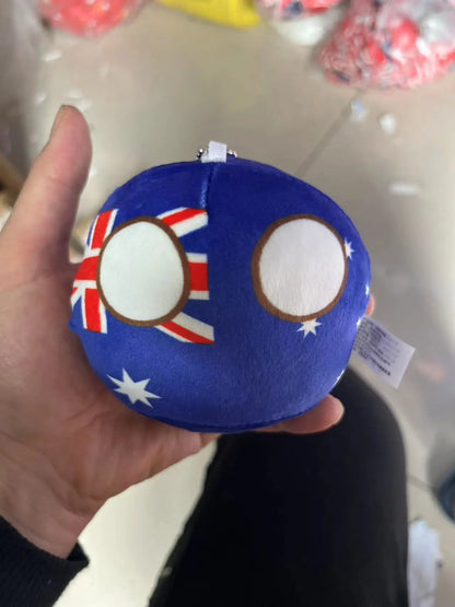 Country Ball Plush Toys 70 Styles 10cm Polandball Pendant Country Balls Countryball Stuffed Doll Xmas Birthday Gifts for Kids