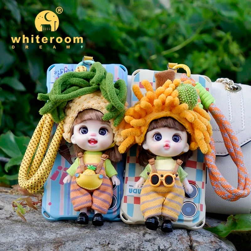 Mini Doll Dolls for girls Labbu doll pocket blyth Boy girl Doll Barbi cry Baby Rainbow Ball jointed doll Mobile phone Decoration