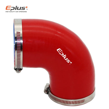 EPLUS Silicone Hose 0° 45° 90° Connector Reducer Pipe Adapter Black Red High Temperature Resistance Universal Silica Gel